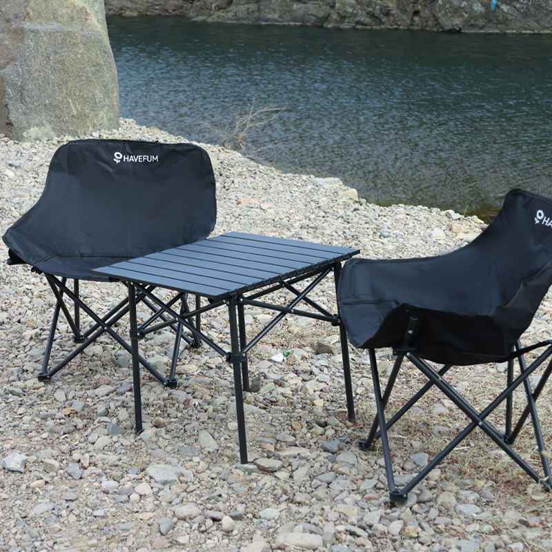 Foldable Camping Table with two chairs