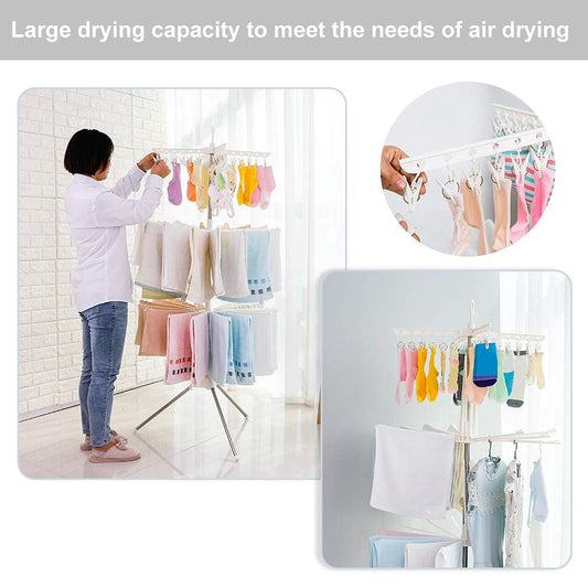 رف تجفيف الملابس بمشابك 