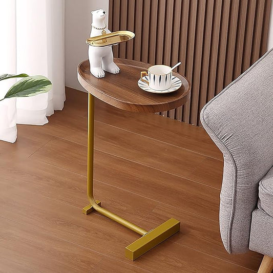 Modern C shaped side table