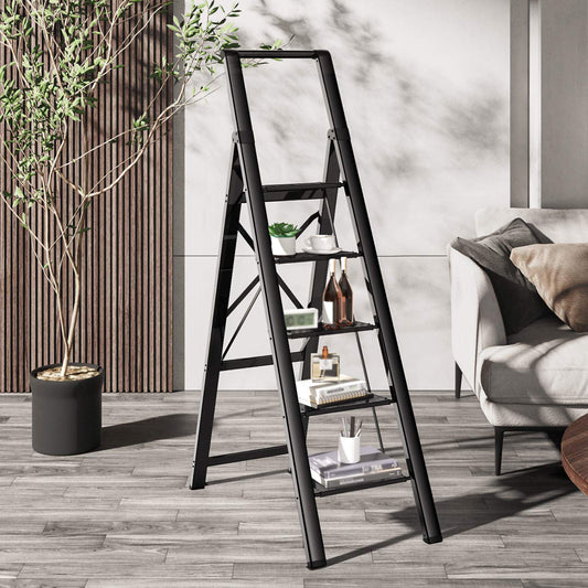 5-Tier Metallic Ladder