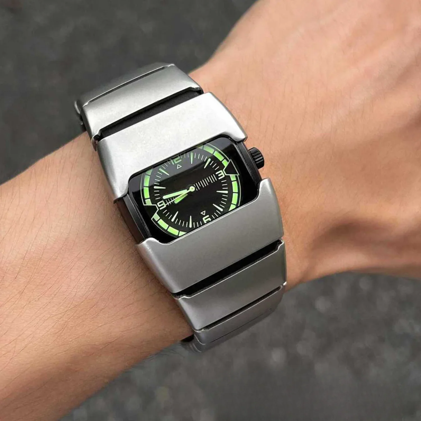 Futuristic Segment Band Watch