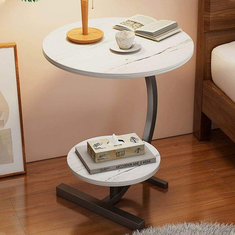 C-shaped bedside table