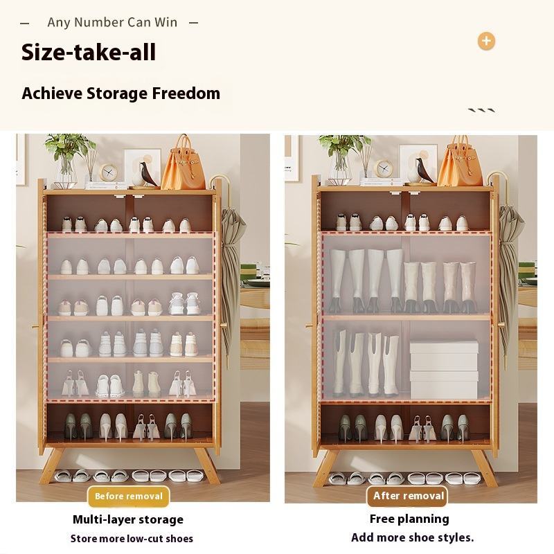 Wooden Shoe Cabinet