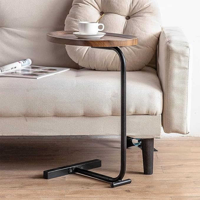 Modern C shaped side table
