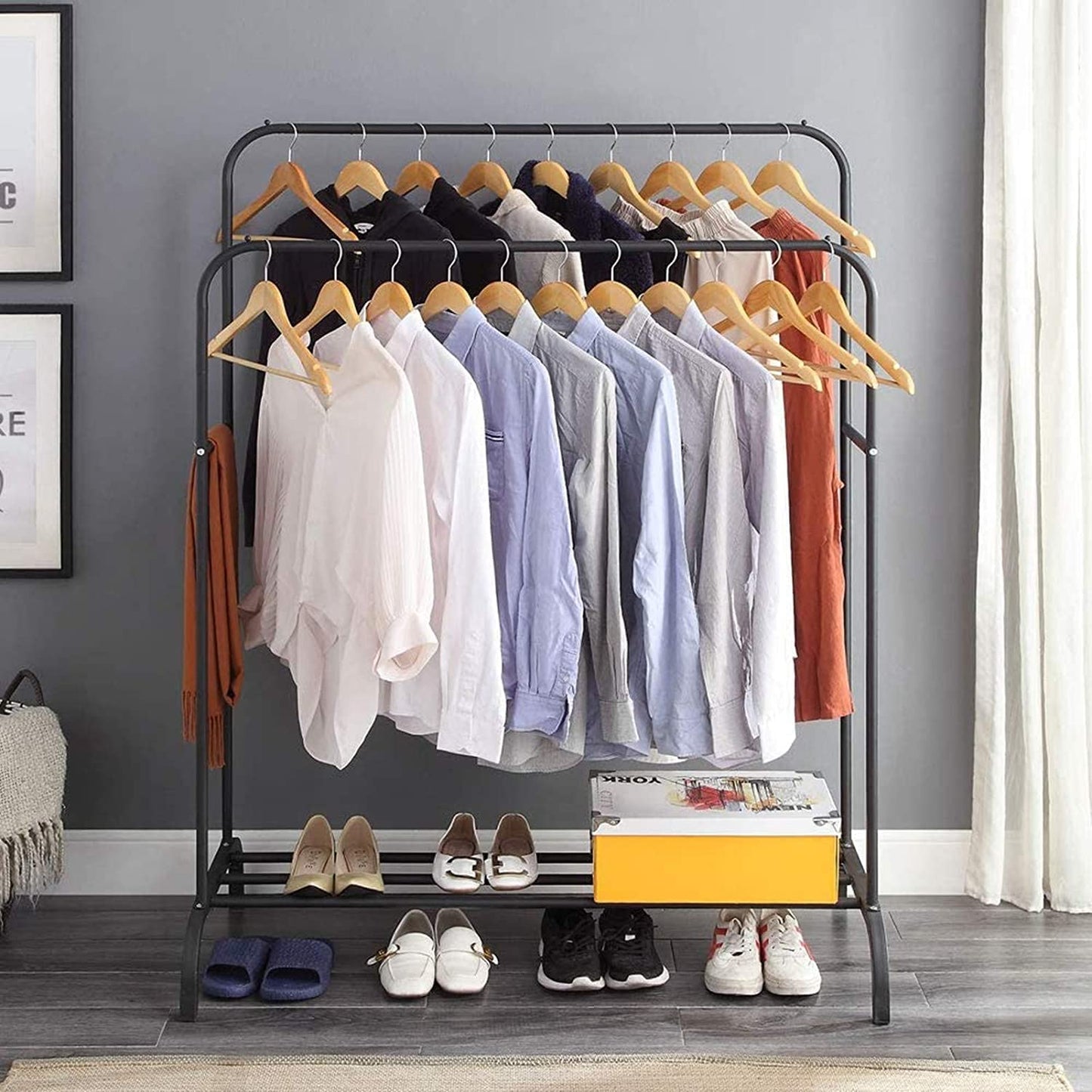 Double-Layer Clothes Rack